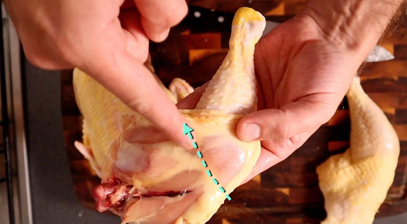 How to break down a whole chicken, photographed for Pinch of Mint