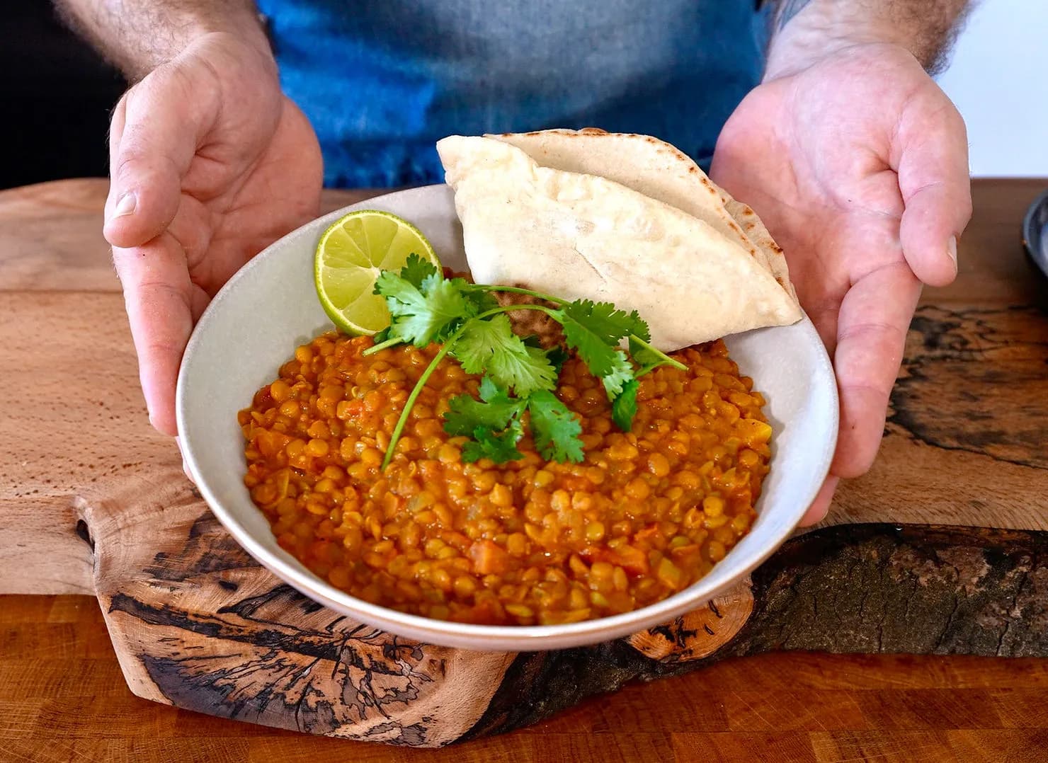 Easy One Pot Creamy Green Lentil Dahl | Vegan & Vegetarian Recipe
