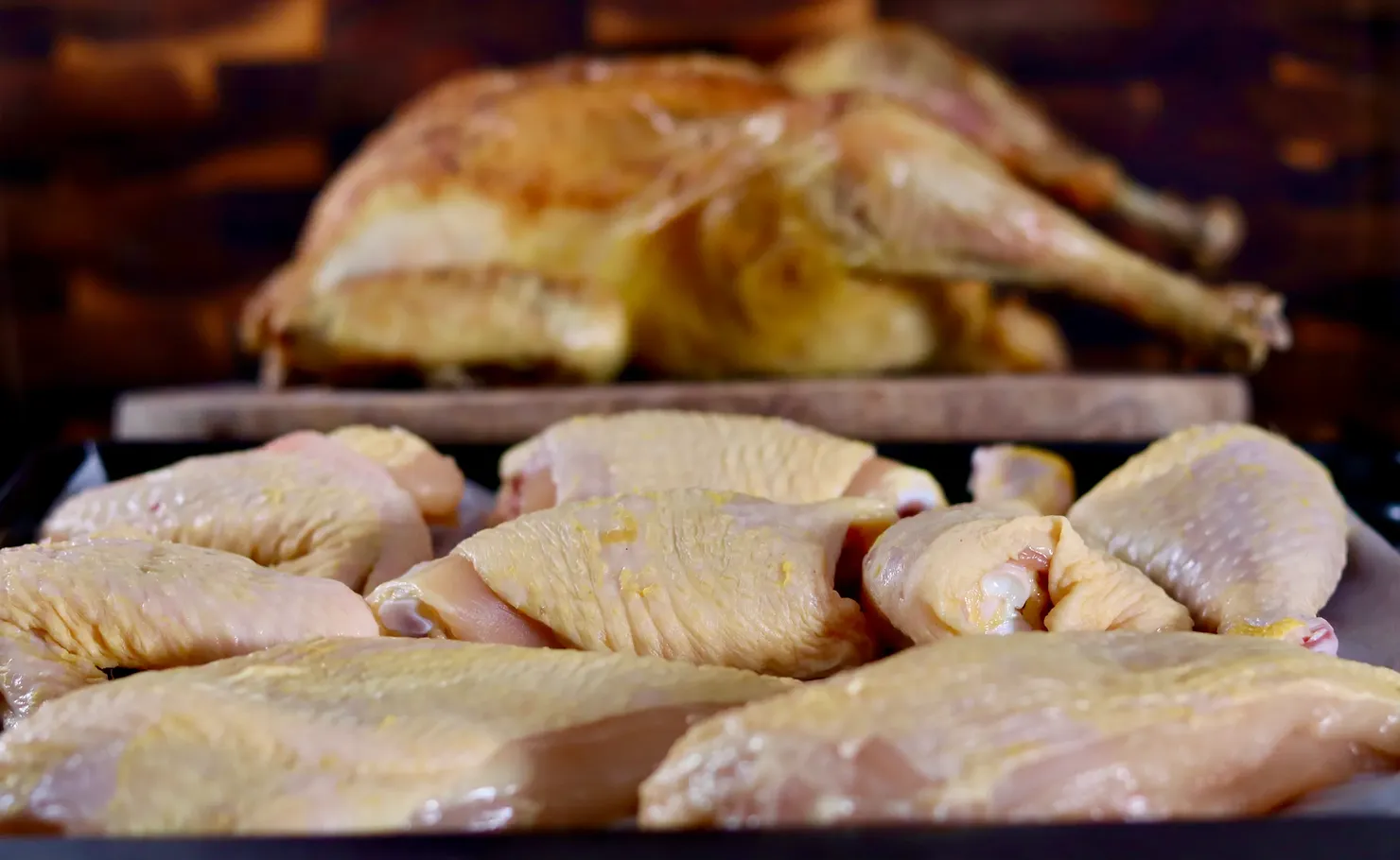 How to break down a whole chicken, photographed for Pinch of Mint