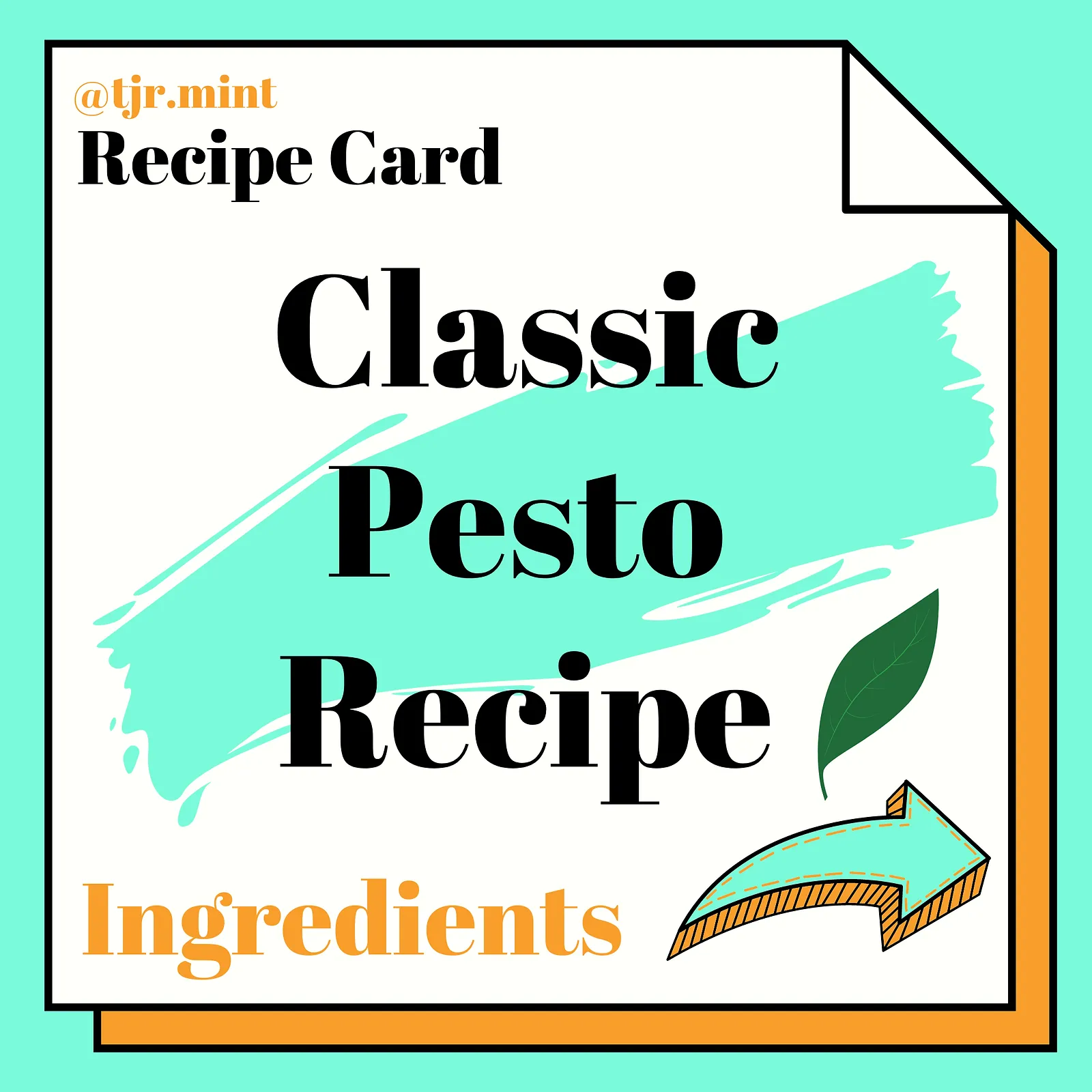 Classic basil pesto, photographed for Pinch of Mint