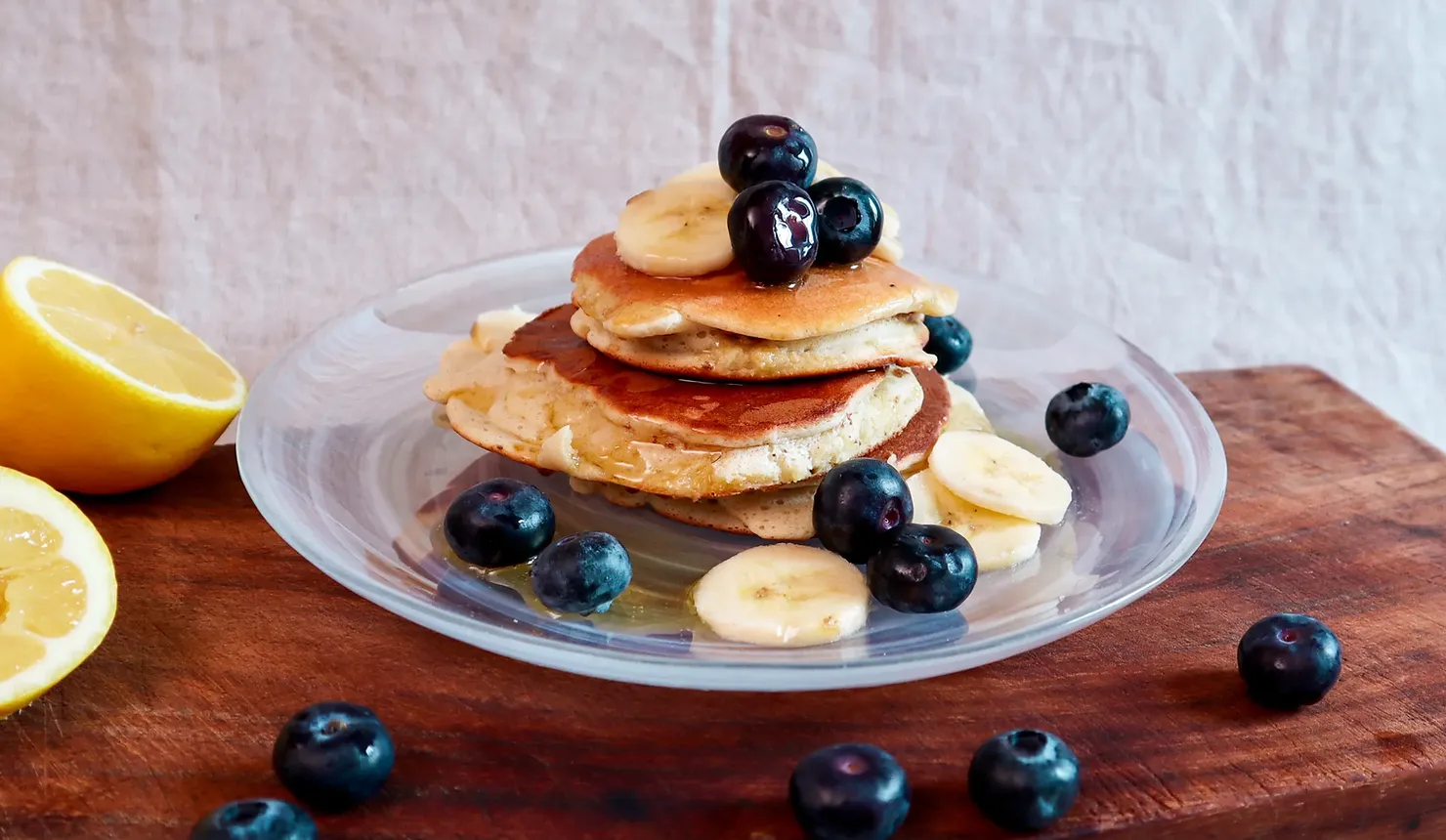 Buttermilk pancakes, photographed for Pinch of Mint
