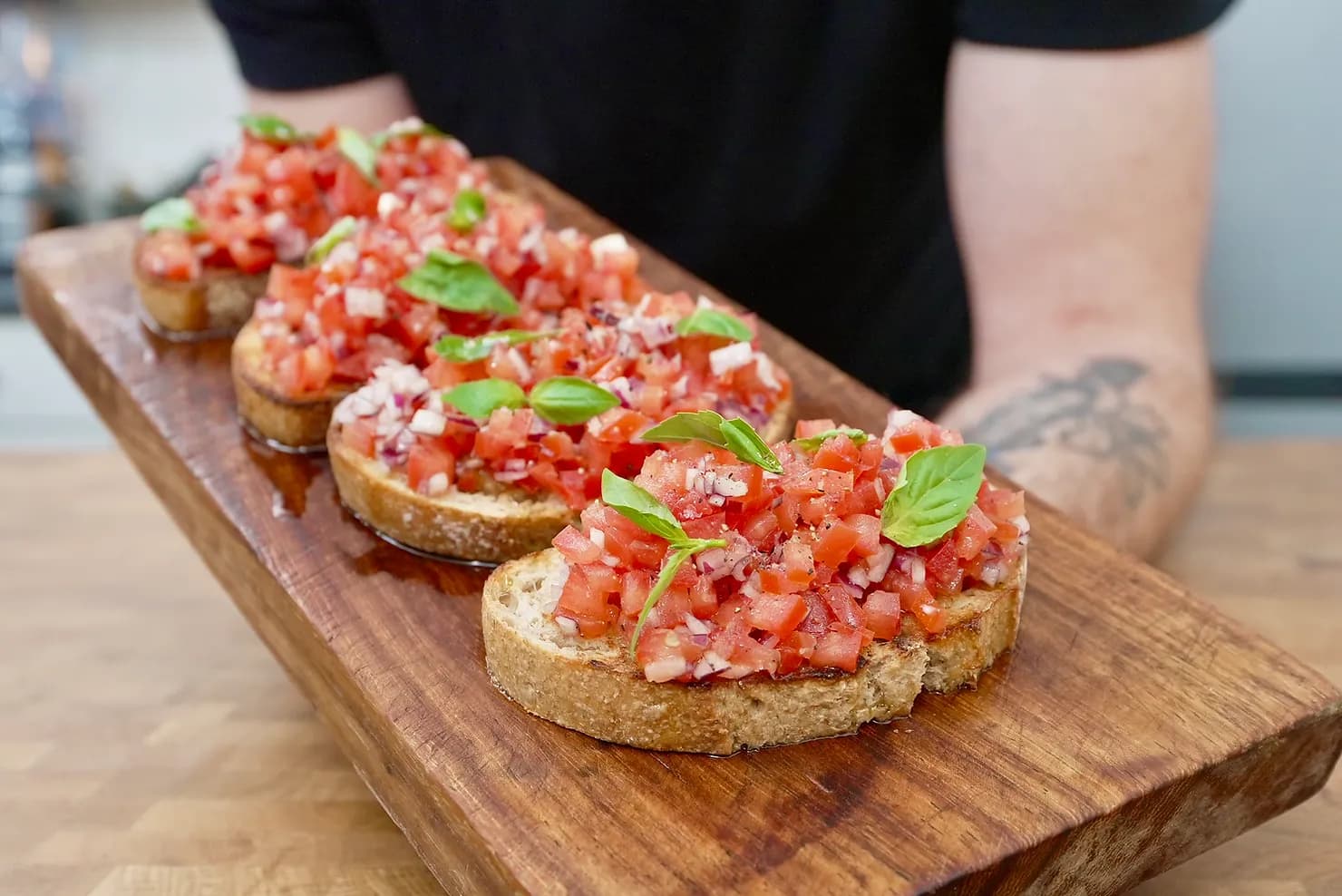 How To Make Tomato Bruschetta | Fresh & Easy Starter/Appetizer