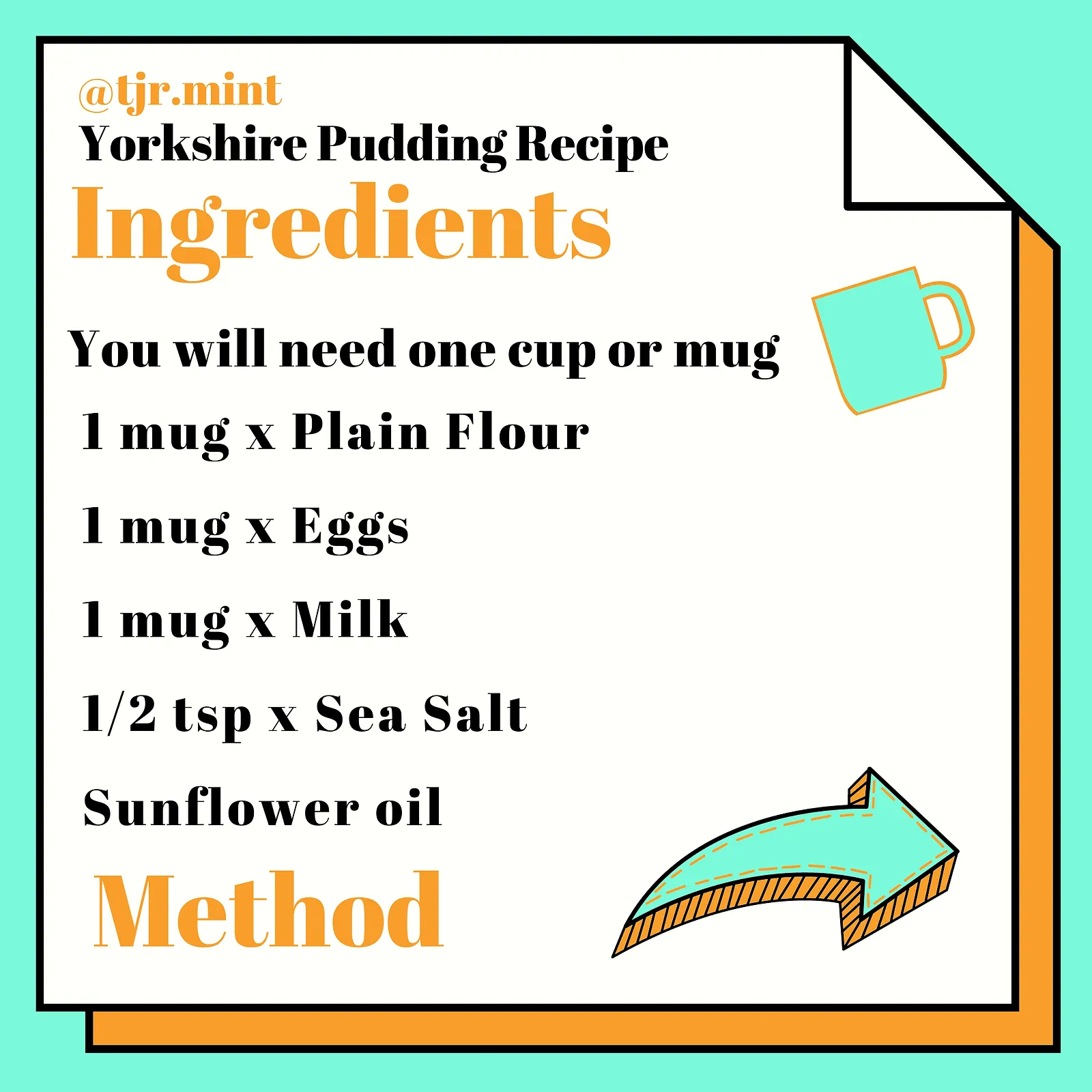 Yorkshire puddings, photographed for Pinch of Mint