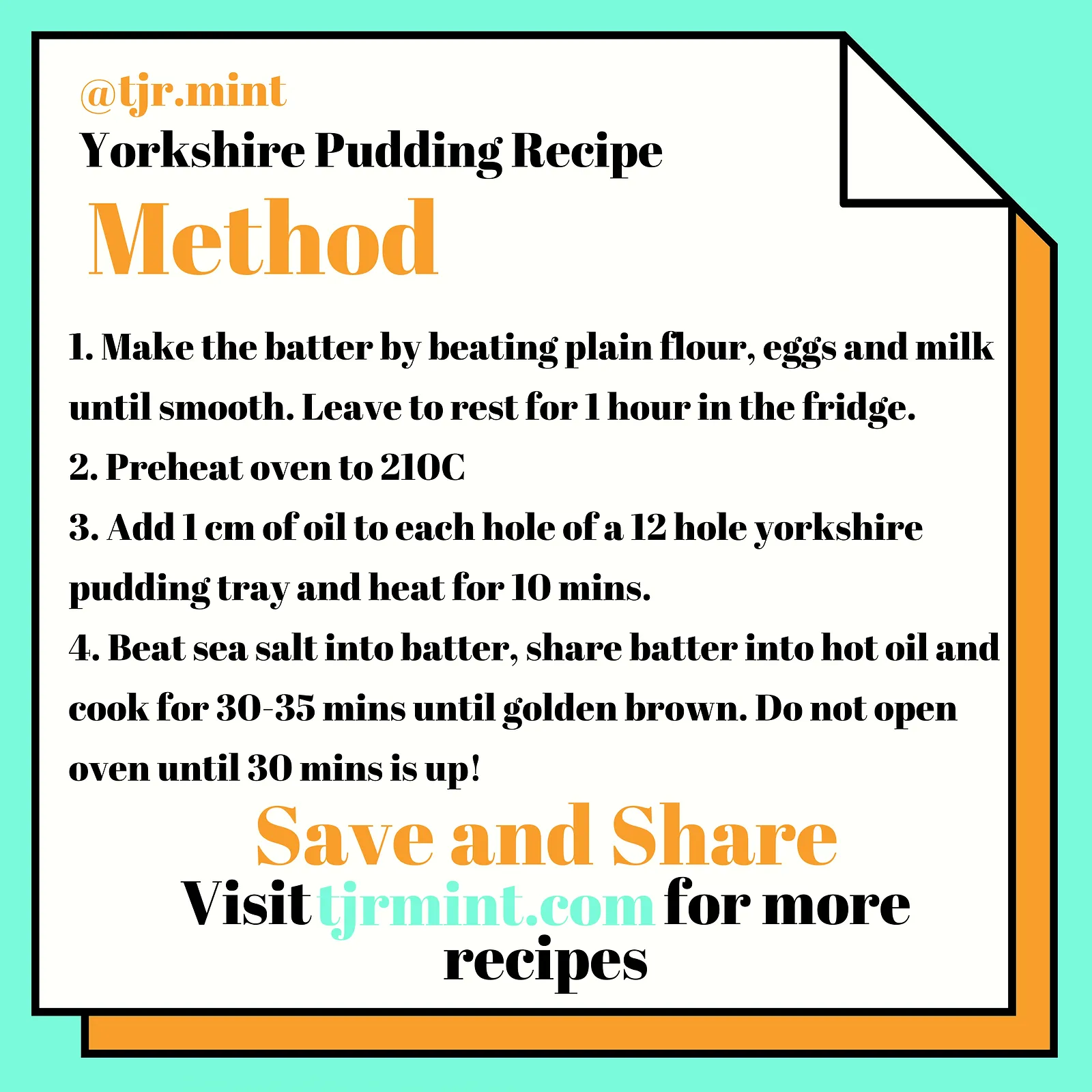 Yorkshire puddings, photographed for Pinch of Mint